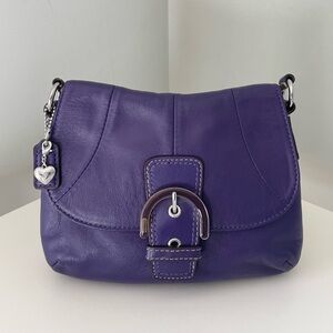 Coach Soho Y2k Small Crossbody Bag | Vintage | Purple Leather